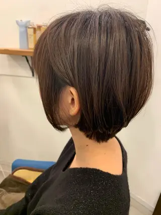 ショート カラー 【髪質改善】【美髪】 【ツヤ髪】ほしのちりのヘアスタイル