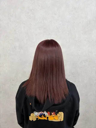 セミロング カラー 倉澤 愛理のヘアスタイル