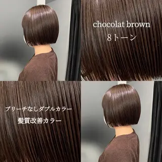 カラー 梅田/ベージュ／ 艶カラー／三宅空翔のヘアスタイル