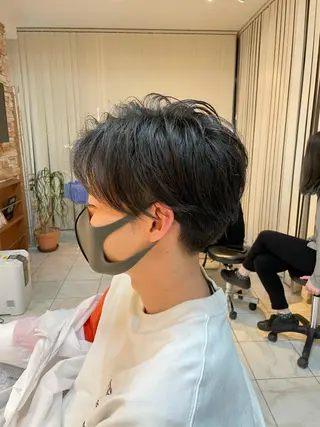 メンズ ⭐️透け感カラー /齊藤容史⭐️のヘアスタイル