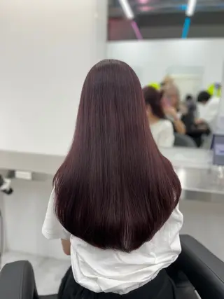 ロング カラー ヘアアレンジ 🫧🎀うる艶暖色 🏹Nanako🎀のヘアスタイル