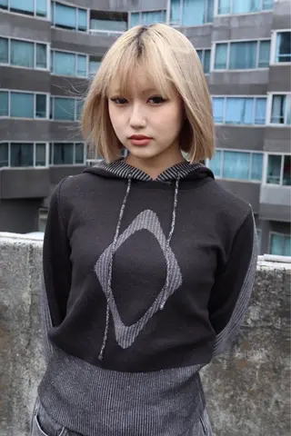 ミディアム カラー レイヤーカット /ハイトーンchaoのヘアスタイル