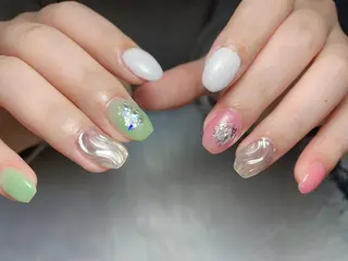 ネイル MiKi Nai池袋 長さだし得意のネイルデザイン