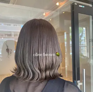 ミディアム 透明感カラー 【問屋町】moe🪿のヘアスタイル