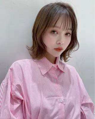 セミロング FOF所属・無料カットモデル 募集中AKARIのヘアスタイル