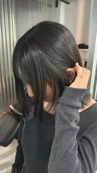 ミディアム [ ]Shiro シロ 熊谷 美容室所属・韓国系レッドカラー mikuのヘアスタイル