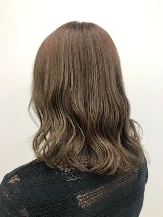 セミロング カラー 💖ダブルカラー💖 chihiro🌸のヘアスタイル