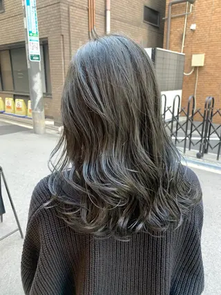 ロング 酸性ストレート/ブリ ーチなし/中村 匠のヘアスタイル