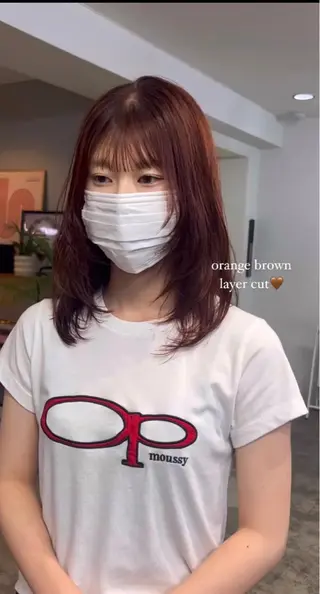 セミロング SCEN所属・田中 千尋のヘアスタイル
