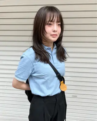 セミロング カラー 樫原裕二 /柔らかいカラーのヘアスタイル