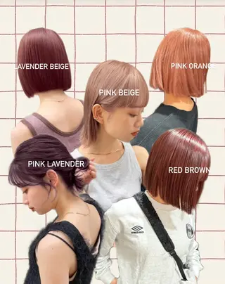 ショート カラー ayaka/暖色 /ニュアンスボブのヘアスタイル