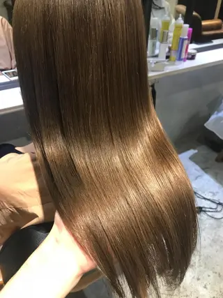 ミディアム カラー パーマ Napo 髪質改善　八王子店のヘアスタイル