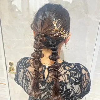 ミディアム ヘアアレンジ 🏹Ami🏹艶髪 /オリーブカラーのヘアスタイル