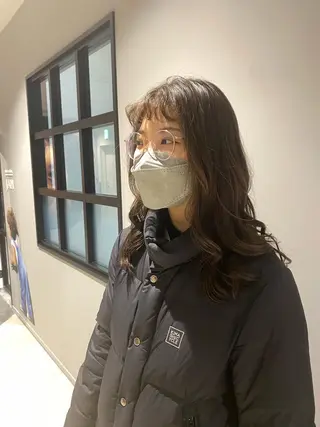 セミロング パーマ しおり/パーマ/ newi町田のヘアスタイル