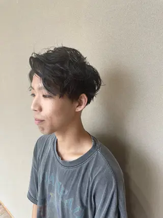 パーマ メンズ 田中 魁人のヘアスタイル