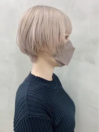 ショート カラー ブームボックス所属・🐝ハイトーンカラー hachi🐝のヘアスタイル