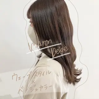 ミディアム カラー お洒落パーマ/ 艶カラー/michiのヘアスタイル