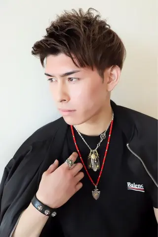 ショート カラー メンズ 【代表】 高瀬慎也/縮毛矯正のヘアスタイル