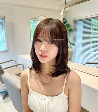 ミディアム BRIGHT所属・🩶透明感カラー🩶 アズサのヘアスタイル