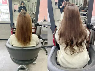 ロング 💎馴染むエクステ ×カラーTOMO💎のヘアスタイル