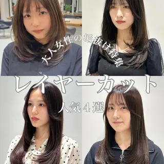ロング カラー Savoir GRANMASH【サヴォア　グランマッシュ】所属・韓国レイヤー/グレー ジュ/透明感カラーのヘアスタイル