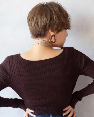 ショート 若山 敦のヘアスタイル