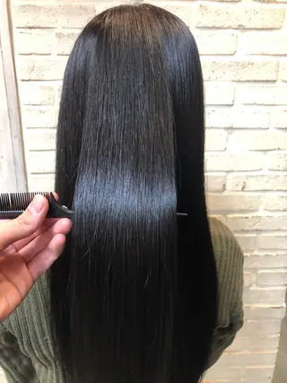 ロング パーマ 大人艶カラー/ ショートカット　辻岡のヘアスタイル