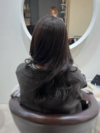 ロング カラー 下石怜子/レイヤー/ 透明感カラーのヘアスタイル