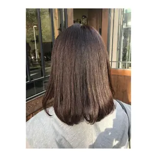 セミロング パーマ 國次 夕貴のヘアスタイル