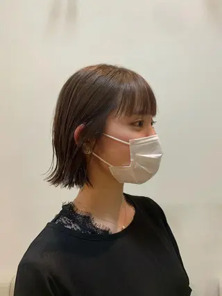 ショート 髪質改善ストレート/ ブリーチ／渋谷　福田のヘアスタイル