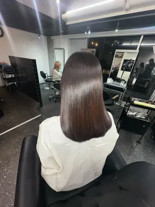 セミロング カラー パーマ 髪質改善⭐️縮毛矯正 吉祥寺⭐️Rinaのヘアスタイル