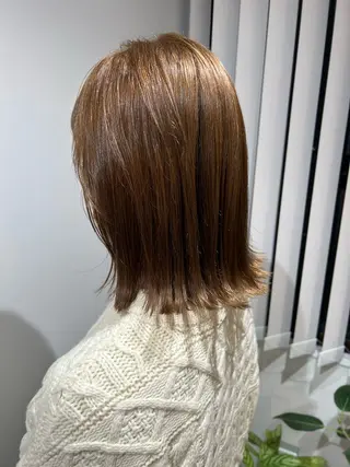 ミディアム ショート/ボブ/顔周 りレイヤー/RINAのヘアスタイル