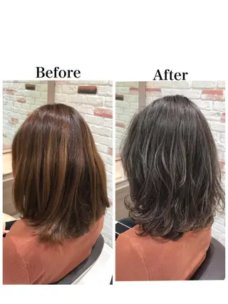 ミディアム 新宿 木下拓哉のヘアスタイル