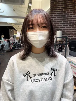 ミディアム 酸性ストレート 🤍🎀honokaのヘアスタイル