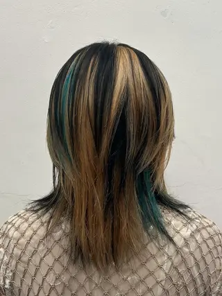 カラー ケアブリーチ/原宿/ MOENOのヘアスタイル