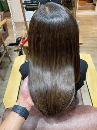 ミディアム カラー 巻ける縮毛矯正✨ 木下晴一朗✨のヘアスタイル