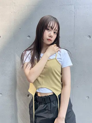 ロング 透明感カラー🫧⌇ 青🫐🩵のヘアスタイル