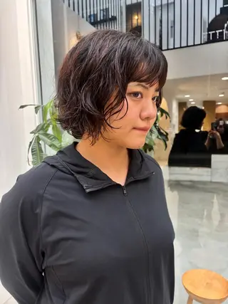 ショート パーマ カット/パーマ すぎやまれいなのヘアスタイル