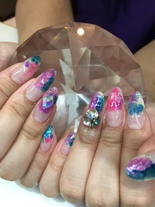 ロング ネイル glow_ nailのネイルデザイン