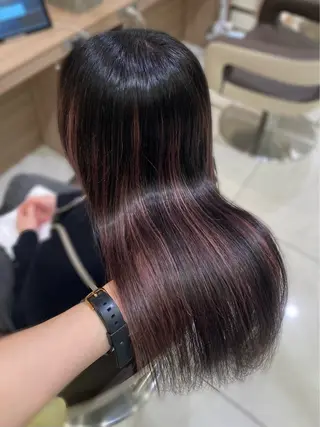 ロング カラー 奥村 美郁子のヘアスタイル