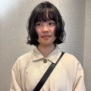 ミディアム 似合わせボブカット/ 髪質改善/細川実知香のヘアスタイル