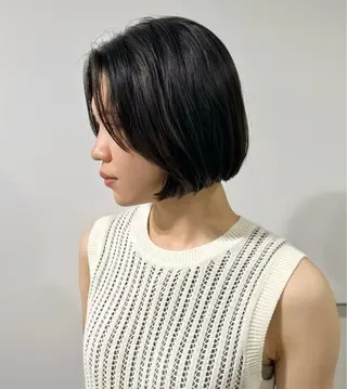 ショート ナチュラルなショート ・ボブ/前原汐🎐のヘアスタイル
