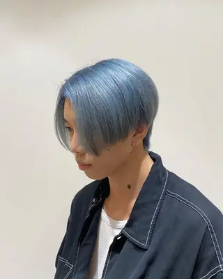 ショート カラー メンズ GROW 秋葉原所属・池田 圭佑のヘアスタイル