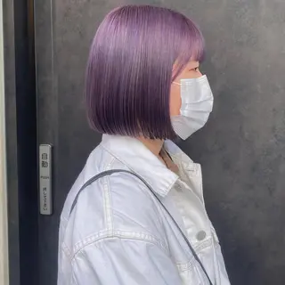 ミディアム カラー 比嘉 陽のヘアスタイル