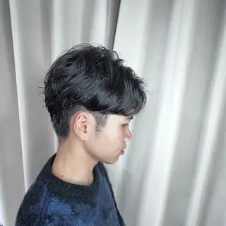 パーマ メンズ かなざわ みかのヘアスタイル