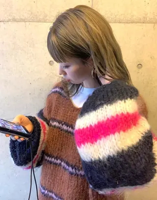 ミディアム カラー ♡ma ki♡のヘアスタイル