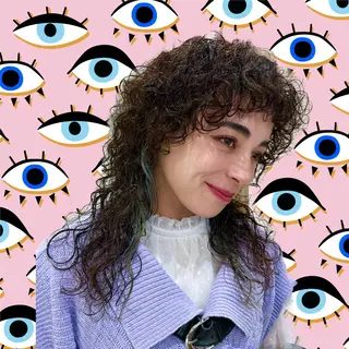 セミロング カラー パーマ hollo原宿所属・パーマ/ハイトーン 🎀Rumiのヘアスタイル