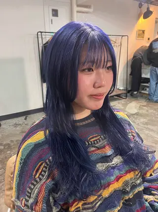ロング カラー YUNA🍒 暖色カラーのヘアスタイル