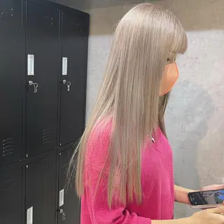 ロング カラー ヘアアレンジ 松井那津子 /ハイライトブリーチのヘアスタイル