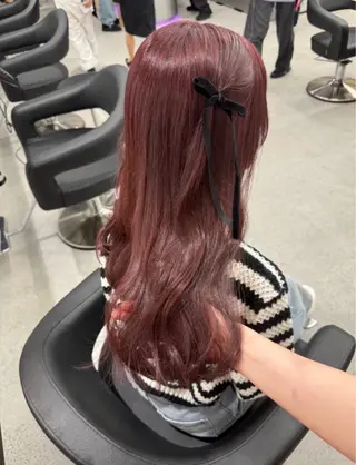 ロング miku/ラベンダー 透明感カラー🪻❤︎のヘアスタイル